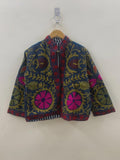 Handmade Soft TNT Fabric Suzani Jacket: Modern Short Chic Coat | Gift For Her