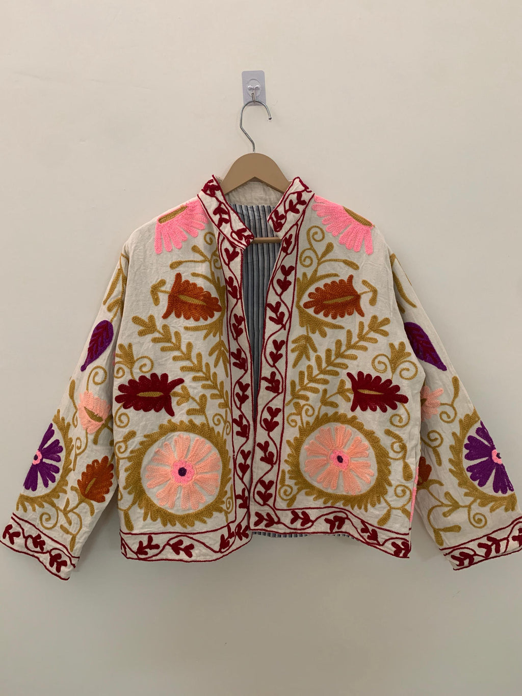 Soft TNT Fabric Suzani Jacket: Modern Short Chic Coat | Gift For Her