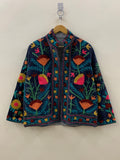 Bohemian Suzani Velvet Short Jacket | Suzani Embroidery Jacket | Winter Wear Women's Jacket Coat | Suzani Coat | Gift For Her |Duster Jacket