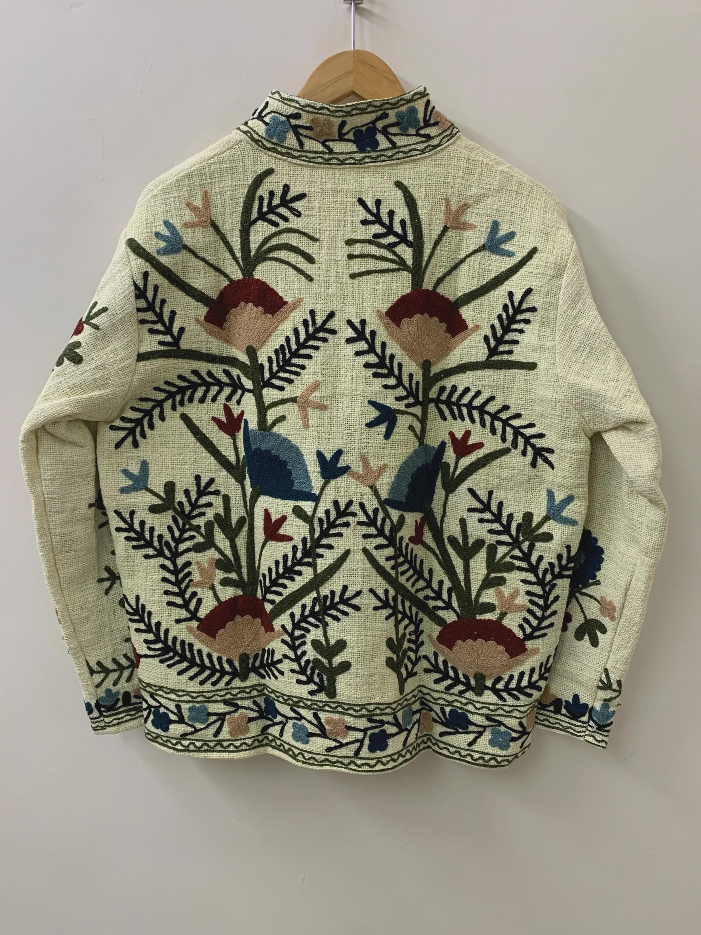 Suzani Jacket TNT | Short Embroidered Jacket | Uzbek Handmade Coat | Bohemian Kimono Jacket | Winter Ethnic Coat | Gift for Women