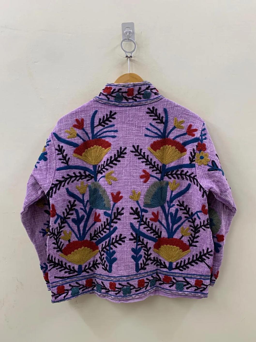TNT Fabric Suzani Jacket | Street Jacket | Gift For Her| Suzani Embroidery Jacket | Winter Wear Coat | Women's Coat | Suzani Jacket