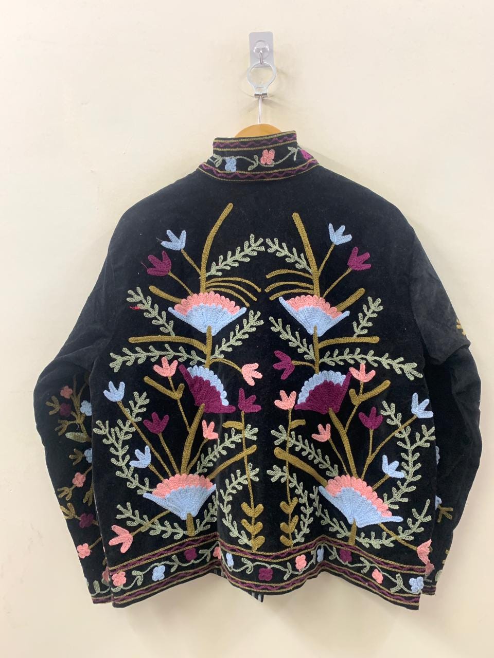 Handmade Suzani Jacket | Embroidered Uzbek Textile Jacket | Boho Bomber Outerwear | Ethnic Bohemian Coat | Artisan Jacket | Gift For Her