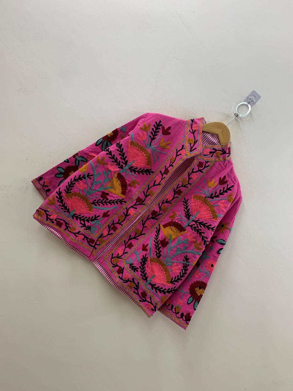 Indian Suzani Velvet Short Jacket | Suzani Embroidery Jacket | Winter Wear Women's Jacket Coat | Suzani Coat | Gift For Her |Duster Jacket