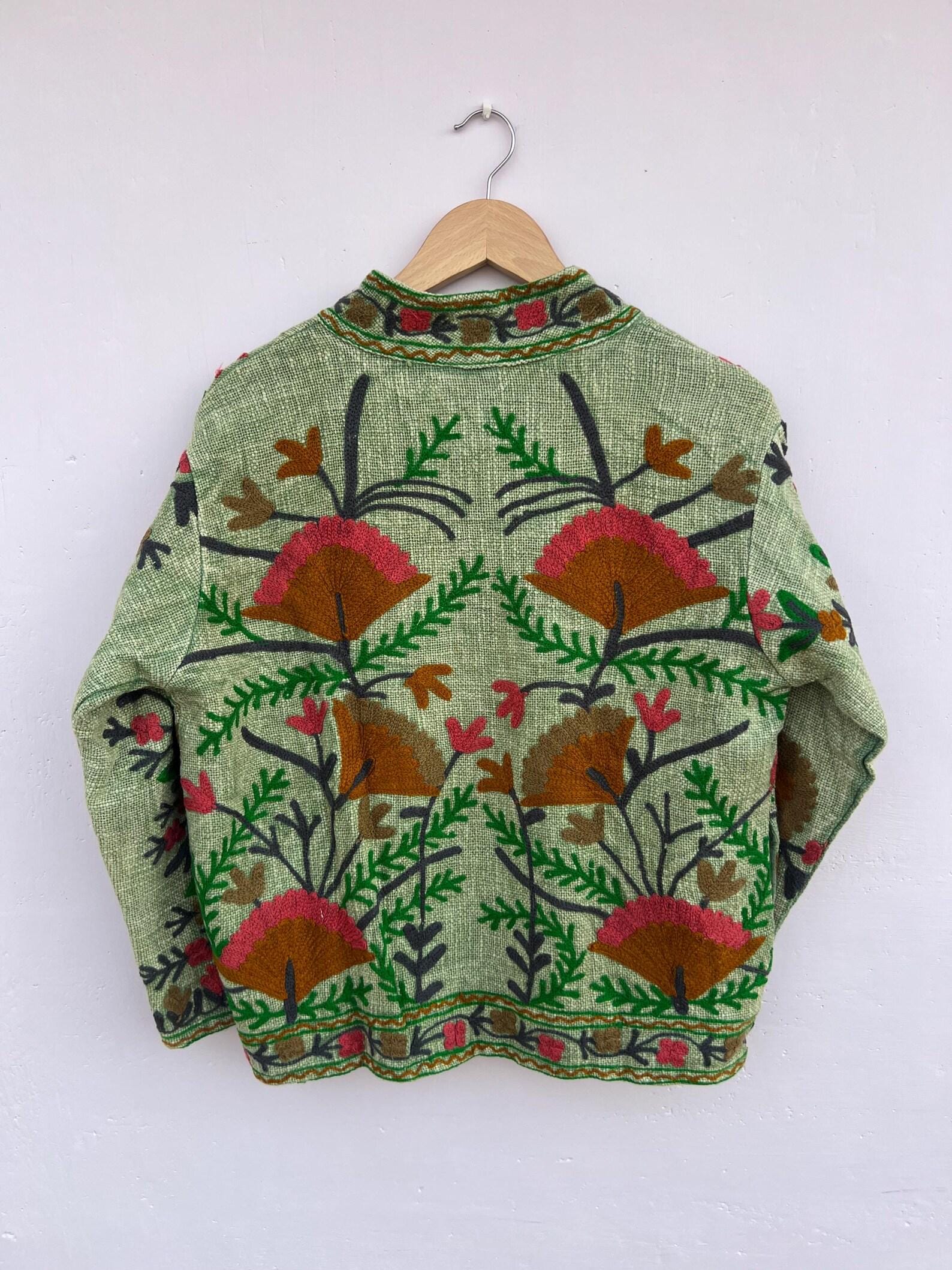 Handmade Soft TNT Fabric Suzani Jacket: Modern Short Chic Coat | Gift For Her