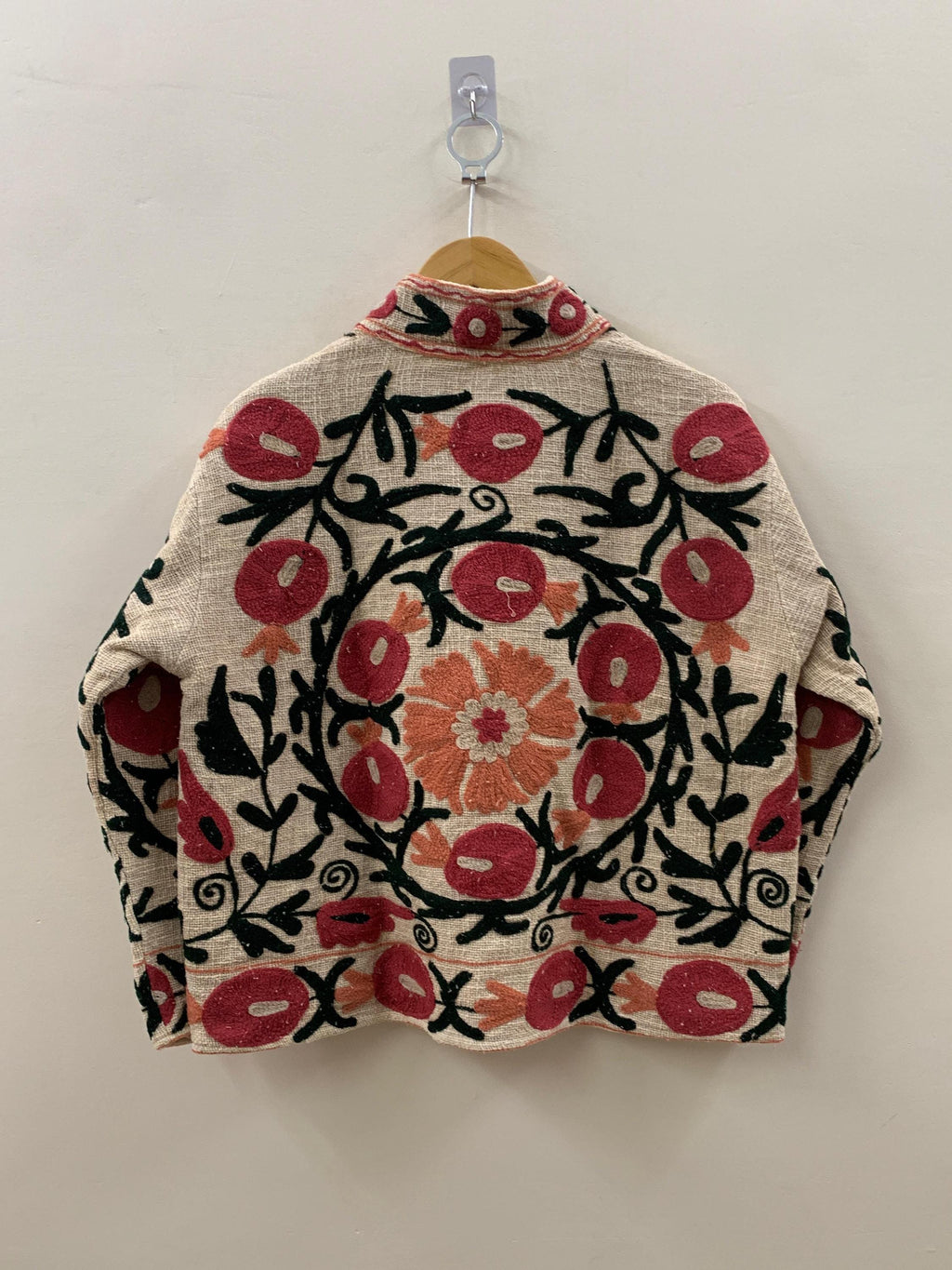 Women's TNT Fabric Suzani Jacket | Boho Coat| Gift For Her| Suzani Embroidery Jacket | Winter Wear Coat | Duster Coat | Suzani Short Jacket
