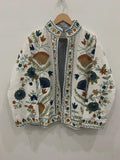 Luxurious Embroidery Suzani Velvet Winter Jacket, Suzani Floral Coat, Unisex Bomber Jacket, Winter Jacket, Women's Coat, Duster Boho Jacket