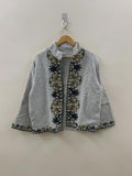 TNT Suzani Short Summer Jacket | Embroidered Floral Coat Robe | Ethnic Uzbek Textile | Festival Kimono Jacket |Warm Outerwear |Gift For Her