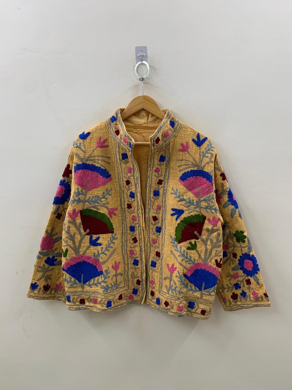 Suzani TNT Fabric Short Spring Jacket | Duster TNT Jacket | Button Winter Outerwear