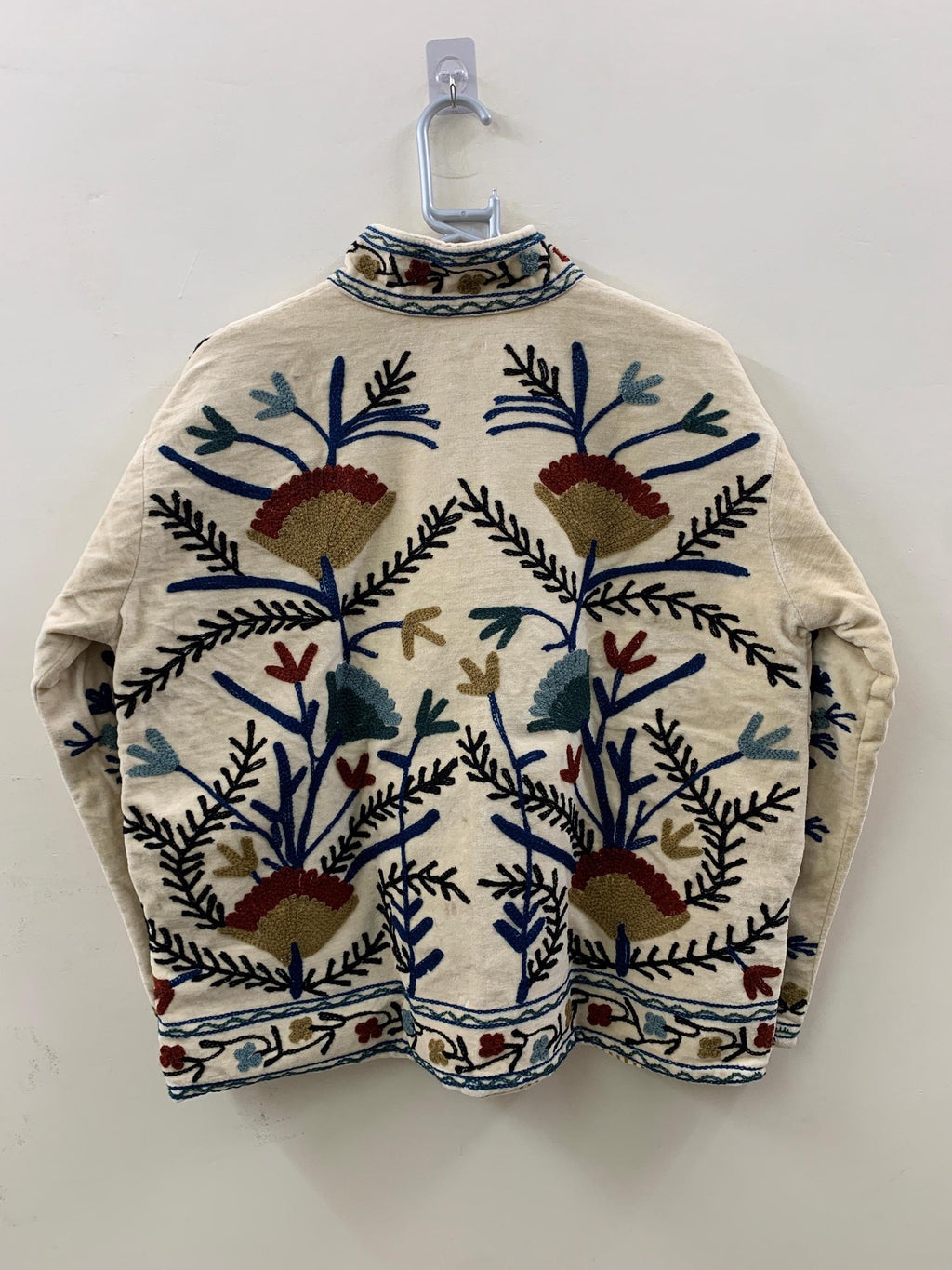 Velvet Suzani Jacket | Floral Embroidered Uzbek Coat | Boho Festival Outerwear | Vintage Bohemian Blazer | Women's Jacket | Gift for Her