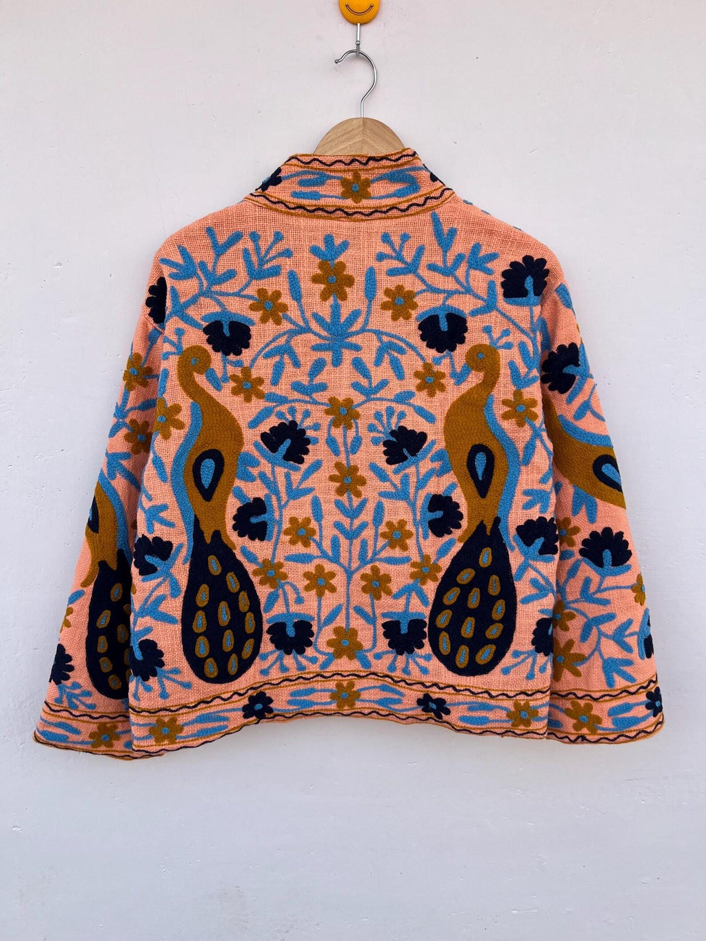 Handmade Soft TNT Fabric Suzani Jacket |Short  Winter Jacket Coat | Boho Embroidered Women Jacket | Ethnic Bohemian Outerwear | Gift For Her