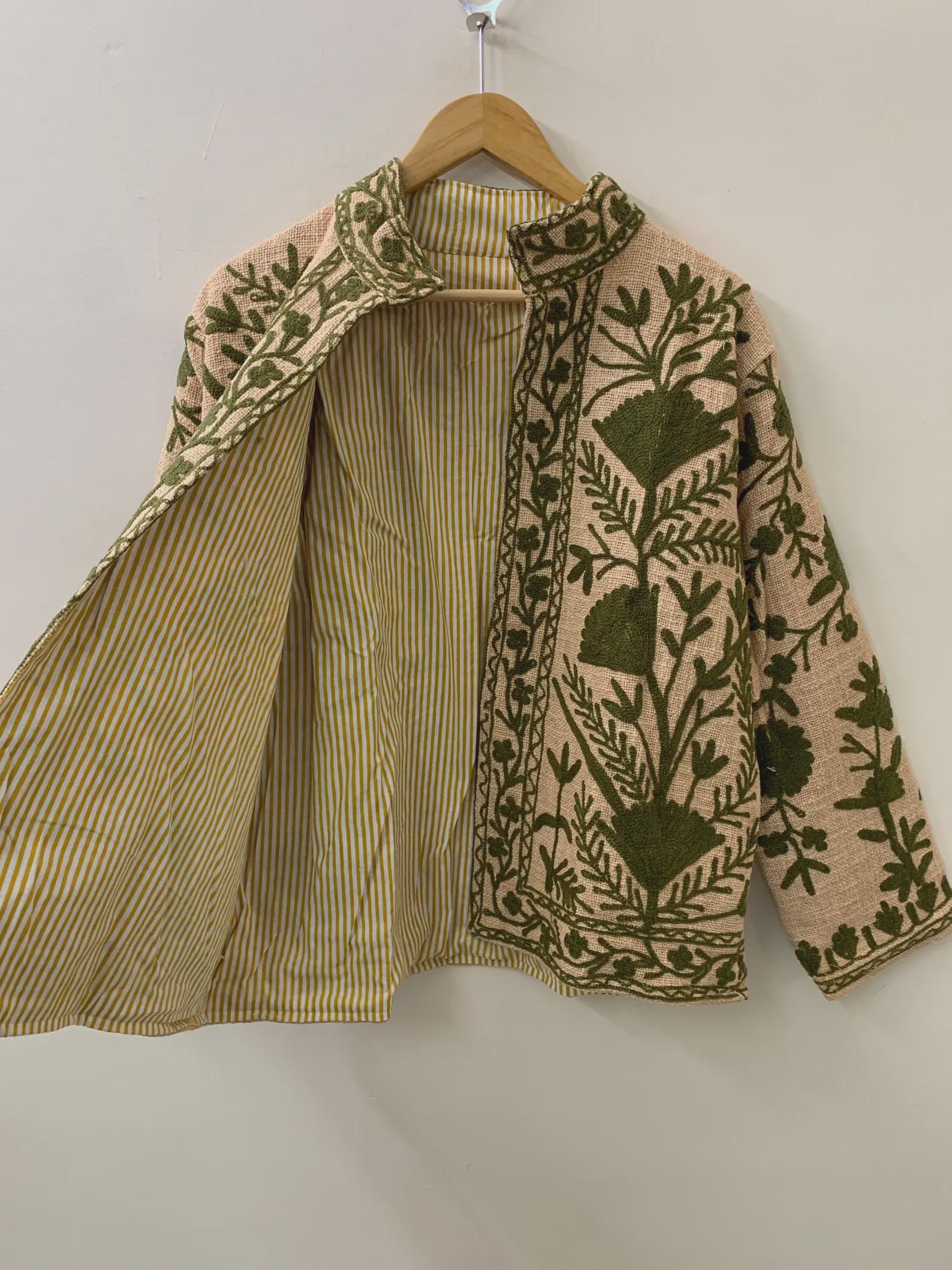 Bohemian TNT Suzani Short Jacket |Vintage Boho Embroidered Coat | Ethnic Uzbek Textile |Festival Kimono Jacket |Warm Outerwear |Gift For Her