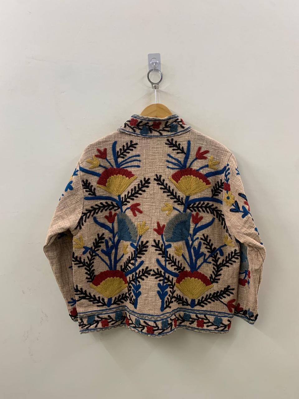 Suzani TNT Short Jacket | Indian Suzani Embroidery Jacket | Winter Wear Women's Jacket Coat | Suzani Coat | Gift For Her |Duster Soft Jacket