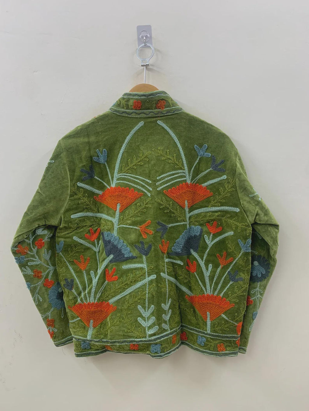 Hand Embroidered Suzani Jacket | Velvet Kimono Jacket | Bohemian Winter Coat | Unisex Jacket | Vintage Style Outerwear | Gift for Women