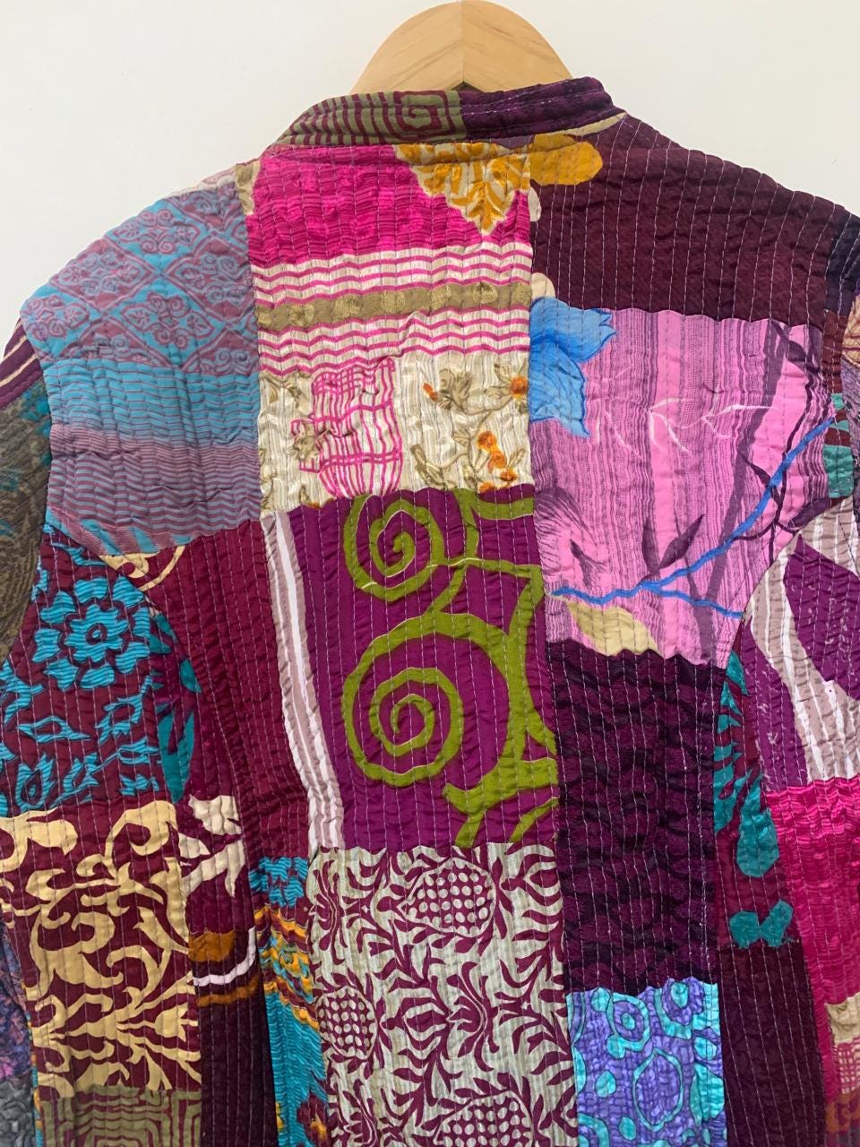 Silk Patchwork Jacket | Handmade Boho Short Jacket | Quilted Festival Coat | Vintage Fabric Jacket | Colorful Bohemian Outerwear | Gift Idea
