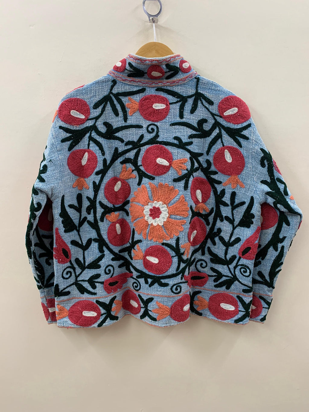 Chic Embroidery Suzani TNT Short Jacket | Suzani Jacket | Winter Women's Jacket | Suzani Coat | Gift For Her | Duster Jacket | Bomber Coat
