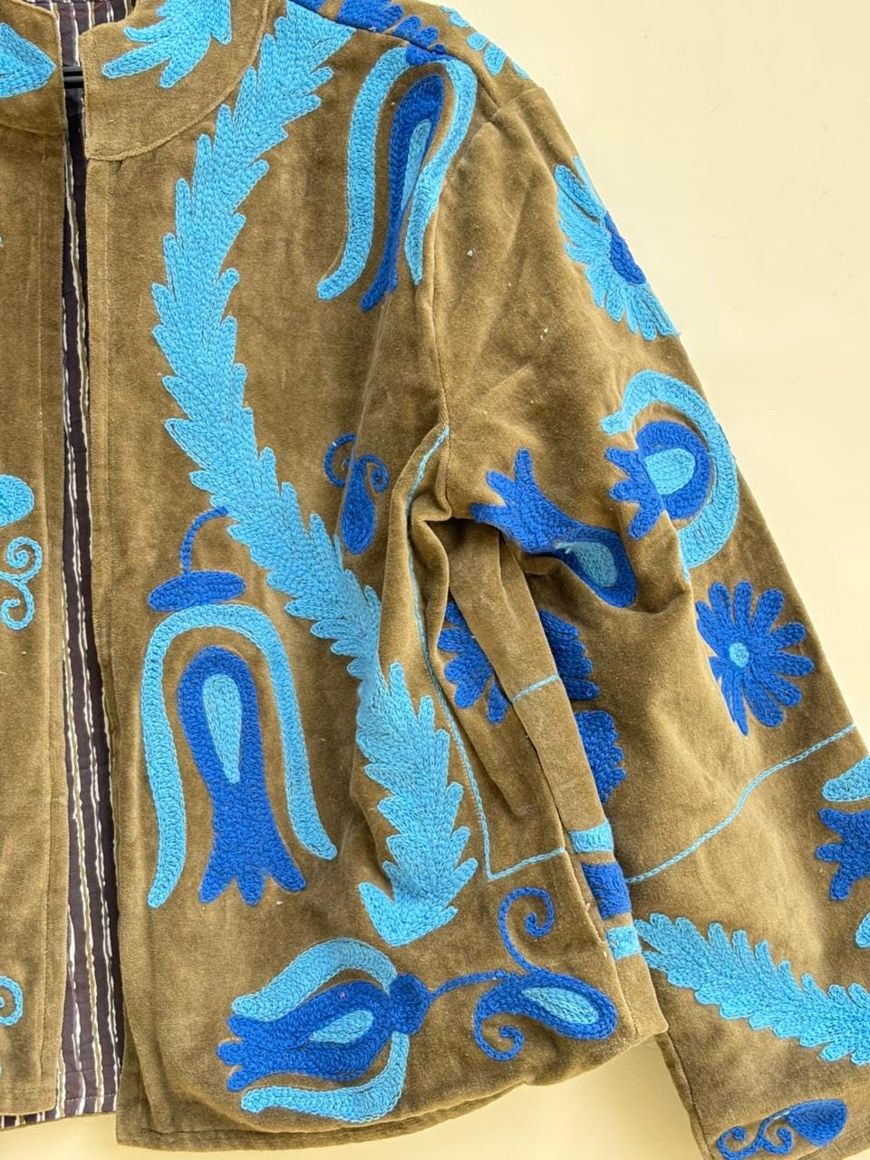 Suzani Velvet Jacket Women | Handmade Embroidered Coat | Boho Kimono Jacket | Vintage Style Winter Coat |Gift for Her |Warm Winter Outerwear