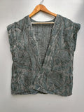 Handmade Velvet Suzani Embroidered Vest with Belt | Unisex Boho Festival Waistcoat | Ethnic Sleeveless Bohemian Jacket | Gypsy Style Vest