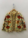 Handmade Suzani Embroidered Jacket – Vintage Uzbek Boho Coat