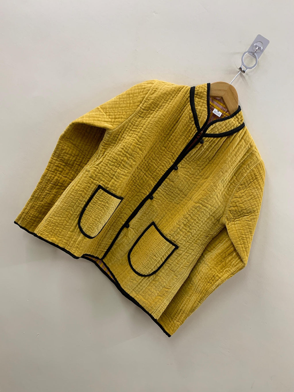 Women's Quilted Velvet Solid Jacket | Quilted Front Open Jacket | Velvet Short Vintage Blazer | Winter Wear Bomber Coat | Duster Jacket