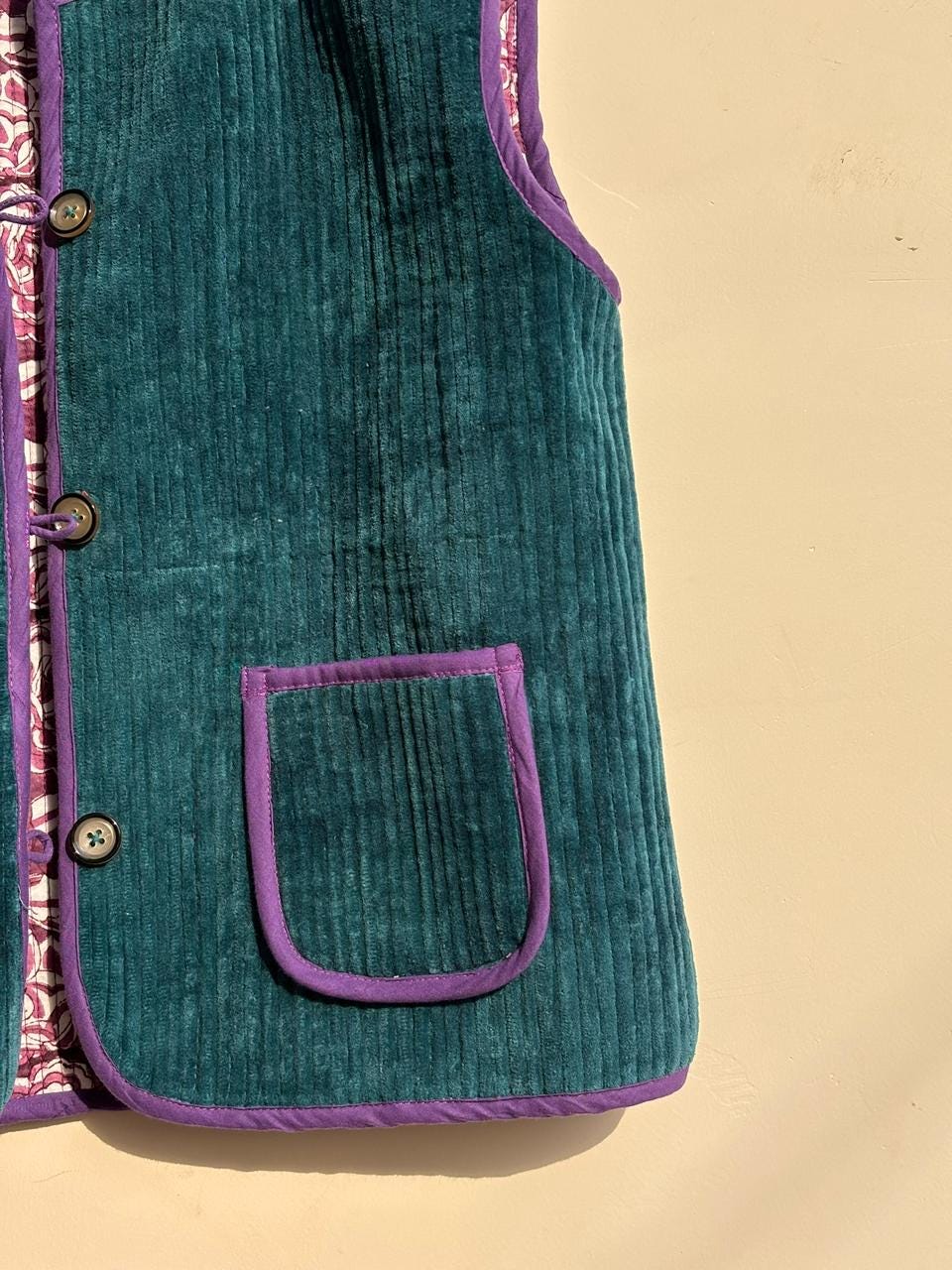 Handmade Suzani Velvet Vest Women Men | Traditional Embroidered Boho Winter Waistcoat | Front Pocket Vest Top | Unisex Sleeveless Jacket