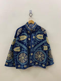Velvet Hand Embroidered Suzani Jacket |  Bohemian Duster Coat | Women Suzani Coat |Embroidered Suzani Jacket, Robe | Gift For Her |Boho coat