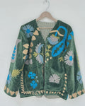 Indian Embroidered Velvet Jacket - Suzani Coat - Festival Bohemian Clothing - Handmade Vintage Style Suzani Jacket -Gift For Her