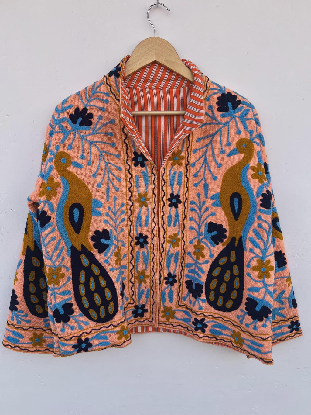 Handmade Soft TNT Fabric Suzani Jacket: Modern Short Chic Coat | Gift For Her