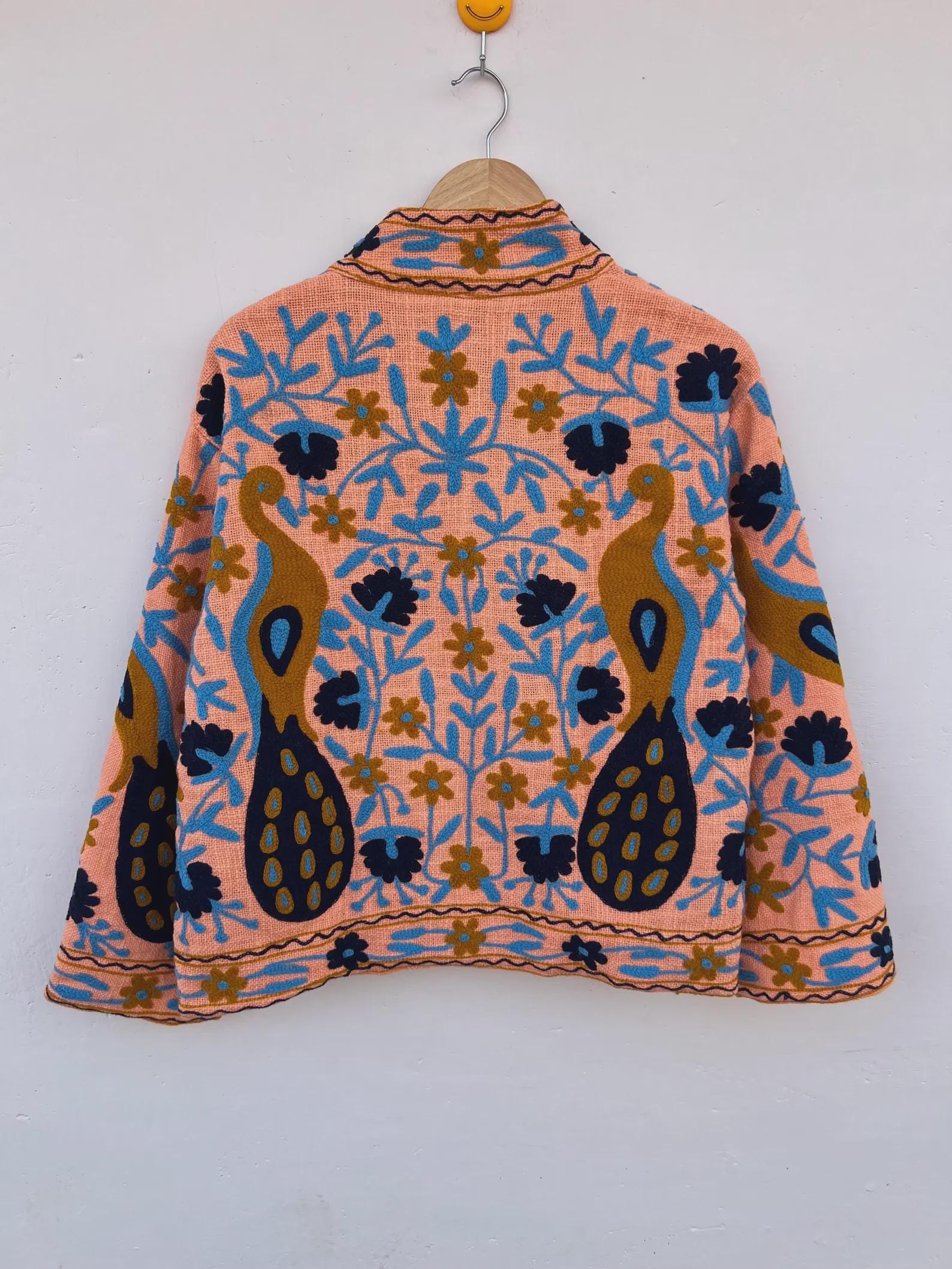 Handmade Soft TNT Fabric Suzani Jacket: Modern Short Chic Coat | Gift For Her