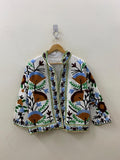 Handmade Soft TNT Fabric Suzani Jacket | Modern Short Chic Coat | Boho Embroidered Women’s Jacket | Unique Gift for Her