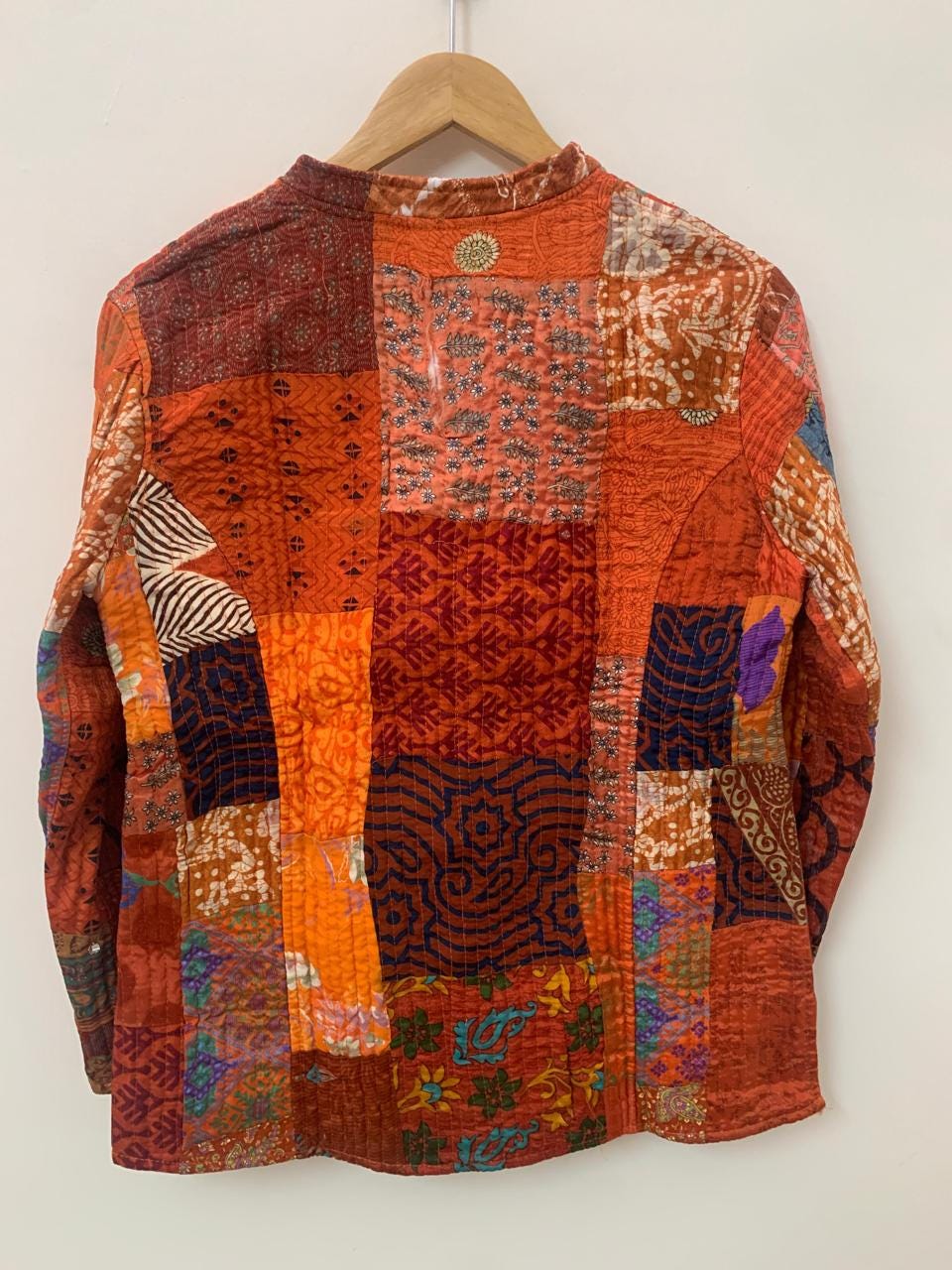 Handmade Silk Quilted Patchwork Jacket | Boho Style Wearable Art | Statement Layer Jacket | Kantha Coat | Short Jacket | Winter Wear Jacket