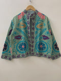 Suzani Jacket Velvet | Winter Embroidered Coat | Ethnic Vintage Outerwear | Boho Jacket Women | Hippie Style Coat | Gift For Her
