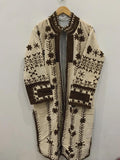 Floral Long Suzani Kimono Jacket | Boho Embroidered Duster | Vintage Uzbek Coat | Gift For Her