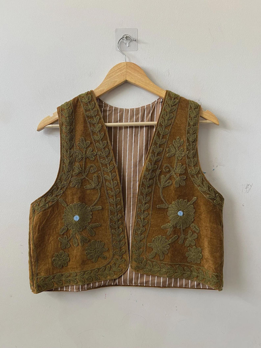 Handmade Suzani Vest | Boho Embroidered Waistcoat | Vintage Suzani Gilet | Sleeveless Ethnic Jacket | Festival Boho Vest | Gift for Her