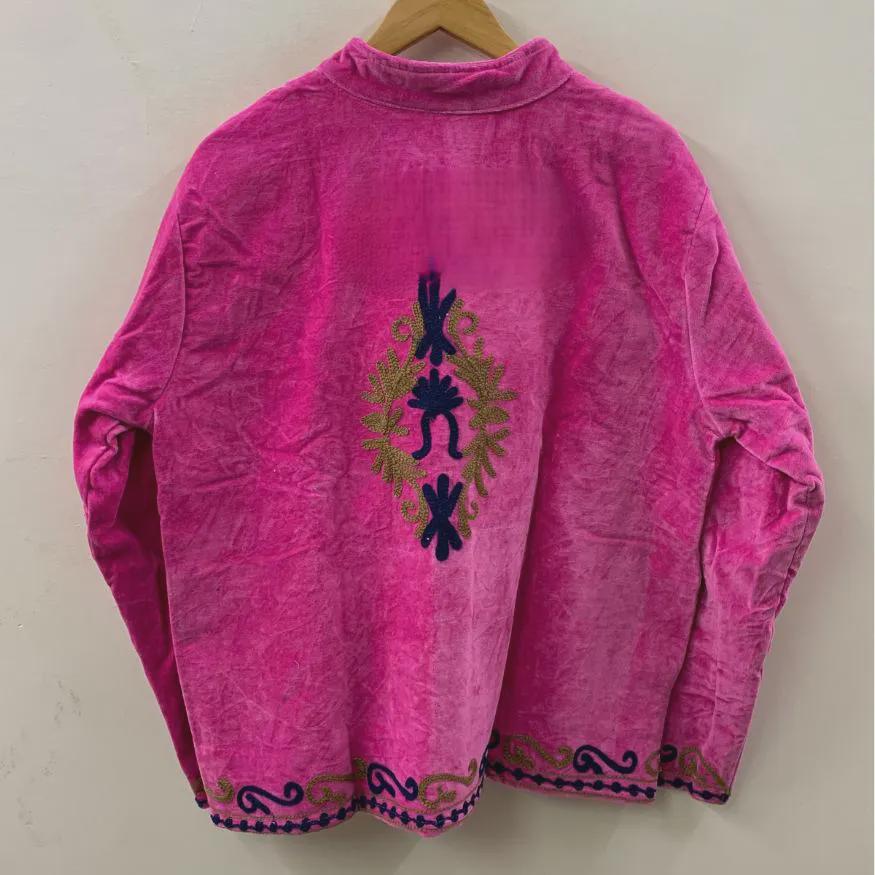 Velvet Suzani Jacket Handmade | Boho Kimono Coat | Winter Warm Jacket | Unisex Fashion Jacket | Vintage Bohemian Outerwear | Gift for Her