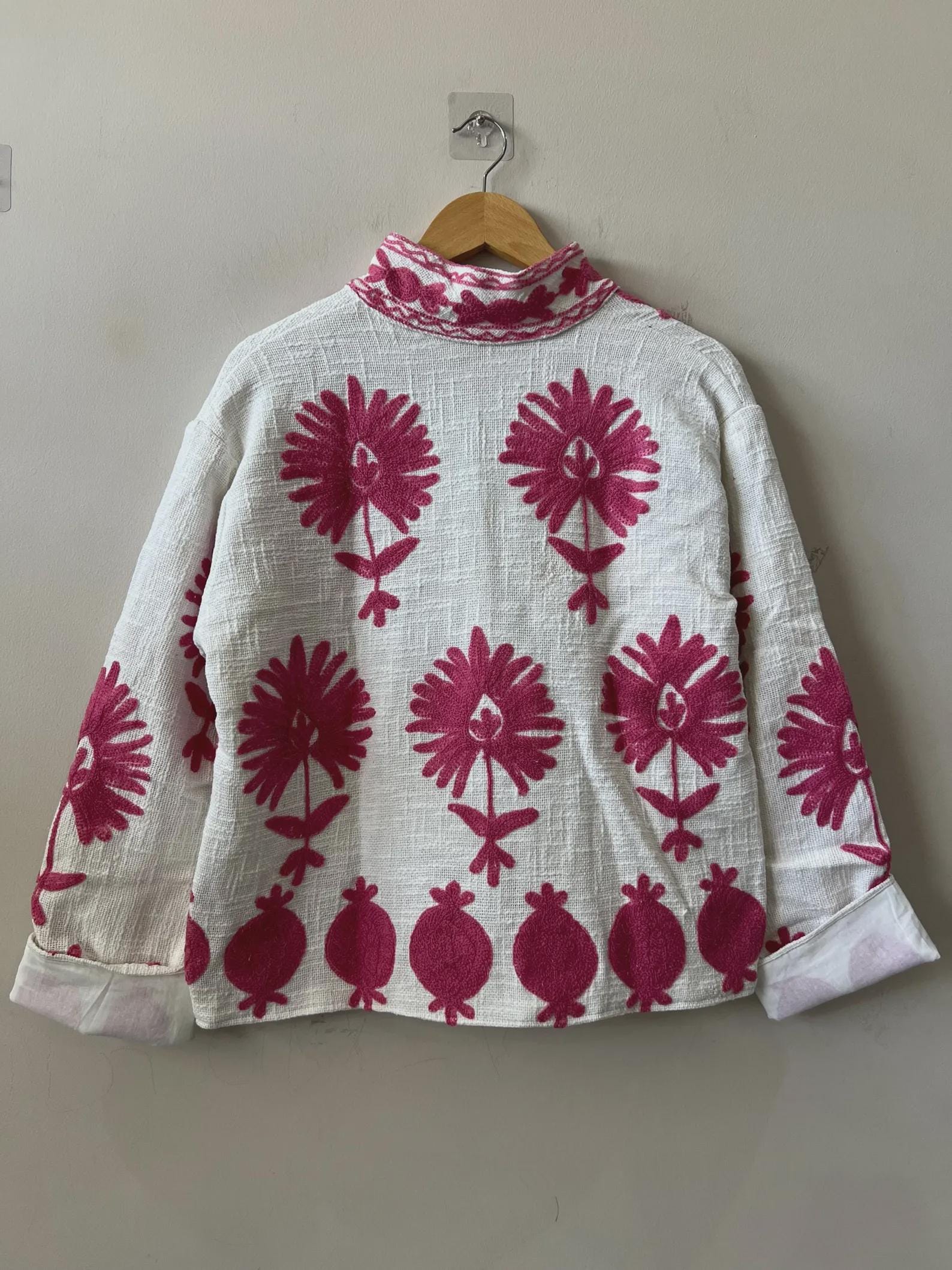 TNT Suzani Jacket | Hand Block Print Cotton Jacket | Tribal Crop Jacket for Women | Handmade TNT Jacket | Gift For Her