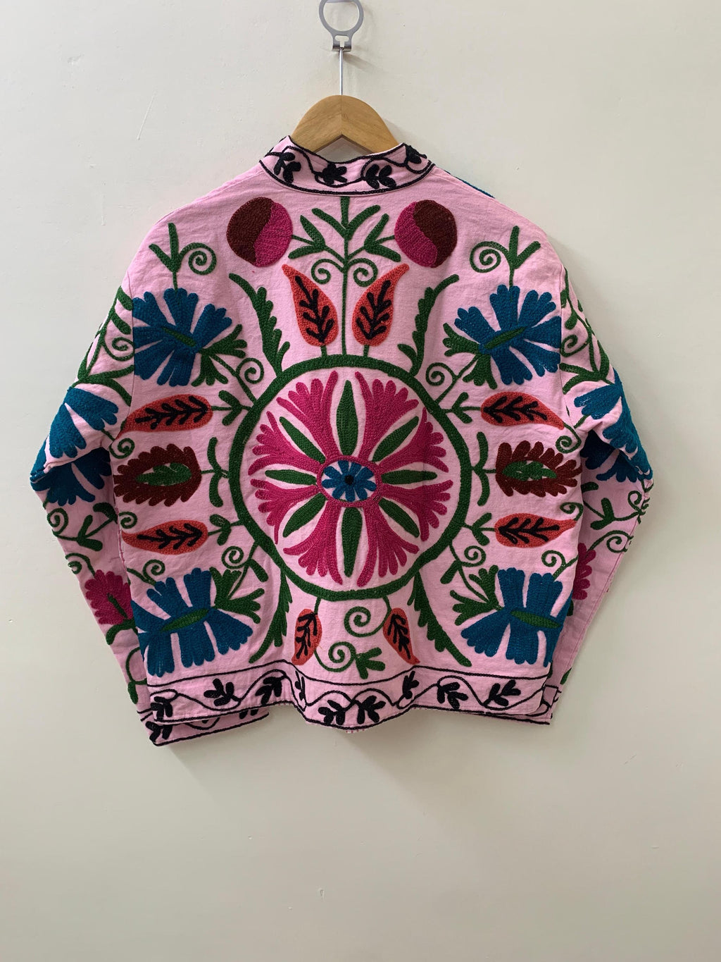 Suzani Jacket | Velvet Embroidered Coat | Ethnic Outerwear | Boho Chic Jacket | Uzbek Suzani Coat | Festival Wear Jacket | Gift For Her