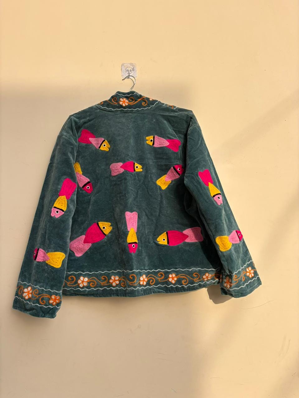 Handmade Suzani Velvet Jacket | Traditional Boho Jacket | Embroidered Kimono Jacket | Ethnic Coat | Winter Outerwear Women | Gift for Her