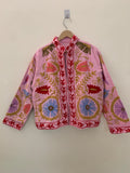 TNT Fabric Suzani Jacket | Street Jacket | Gift For Her| Suzani Embroidery Jacket | Winter Wear Coat | Women's Coat | Suzani Jacket