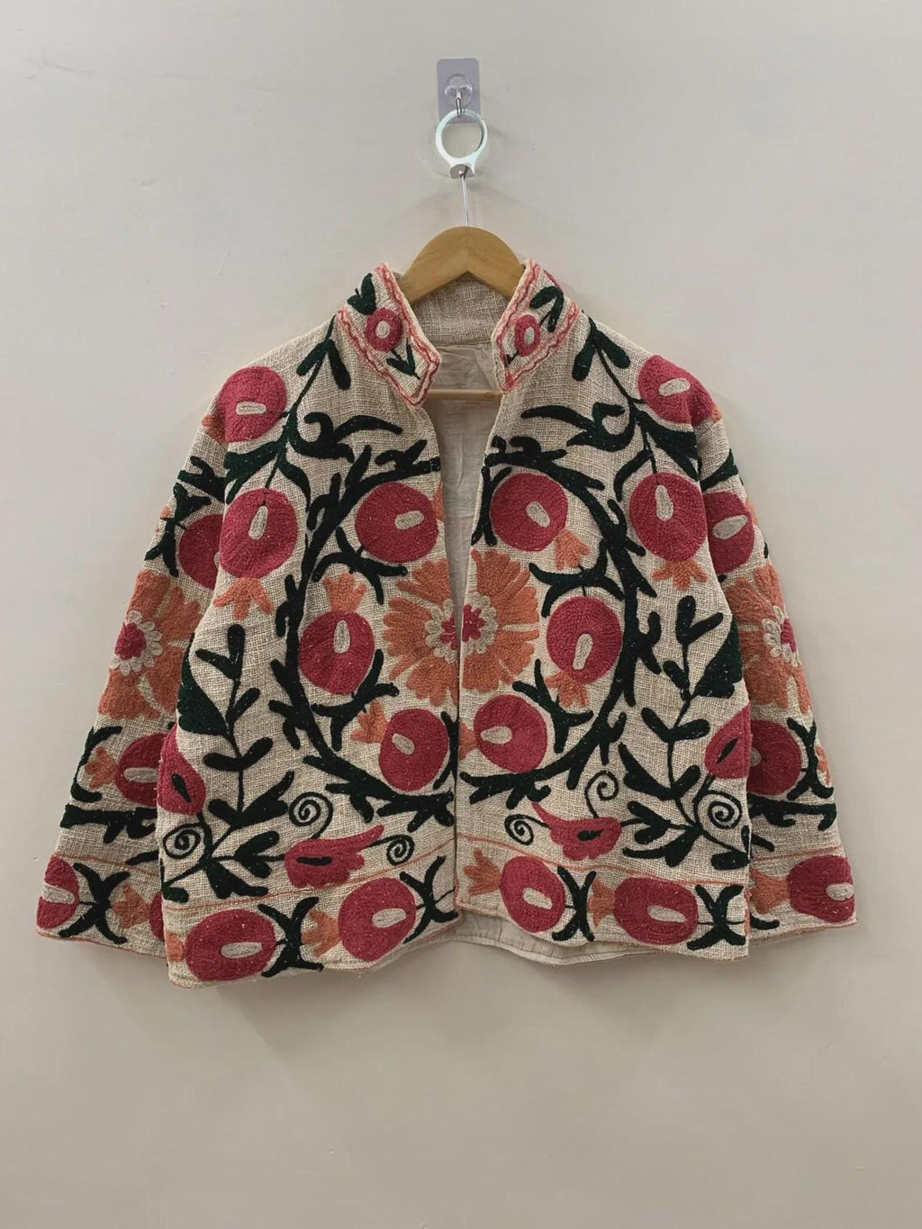 Suzani TNT Short Jacket | Suzani Embroidery Jacket | Winter Women's Jacket | Suzani Coat | Gift For Her | Duster Jacket | Bomber Coat