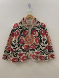Suzani TNT Short Jacket | Suzani Embroidery Jacket | Winter Women's Jacket | Suzani Coat | Gift For Her | Duster Jacket | Bomber Coat