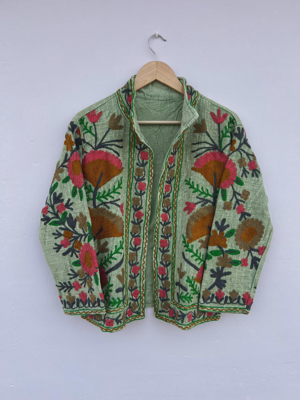 Handmade Soft TNT Fabric Suzani Jacket: Modern Short Chic Coat | Gift For Her