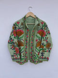 Handmade Soft TNT Fabric Suzani Jacket: Modern Short Chic Coat | Gift For Her