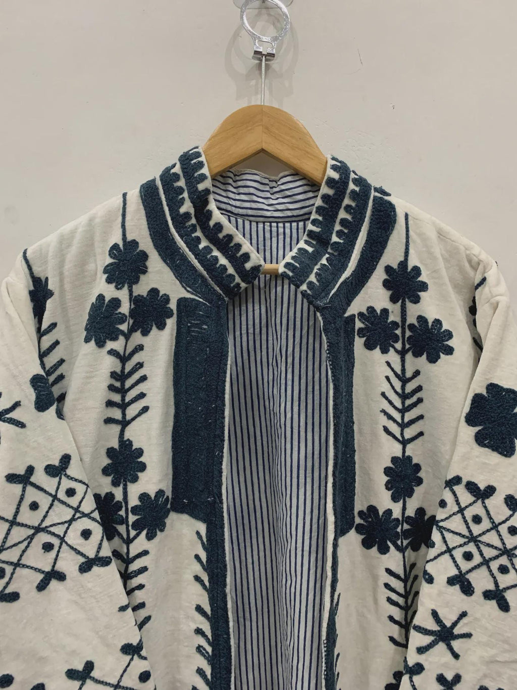 Long Suzani Kimono Jacket | Boho Embroidered Duster | Vintage Uzbek Coat | Gift For Her