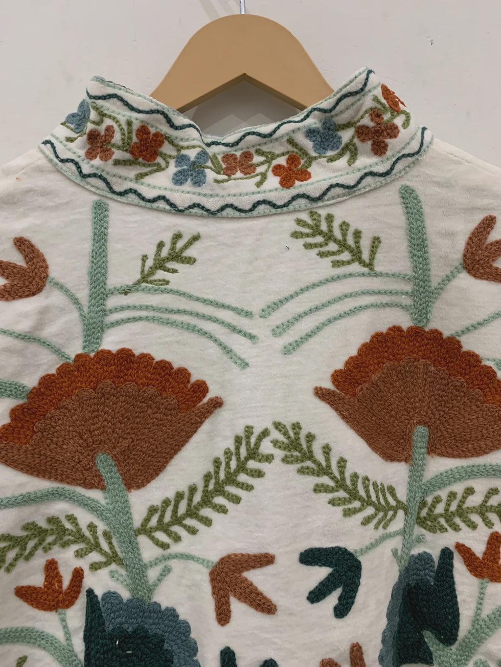 Indian Embroidered Velvet Jacket - Suzani Coat - Festival Bohemian Clothing for Women - Handmade Vintage Style Suzani Jacket -Gift For Her