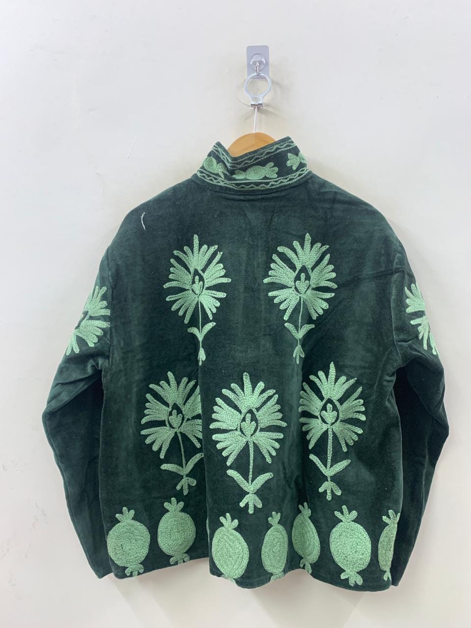 Candy Suzani Embroidered Velvet Jacket | Vintage Style Winter Coat | Gift For Her | Statement Outerwear | Festival Wear Jacket