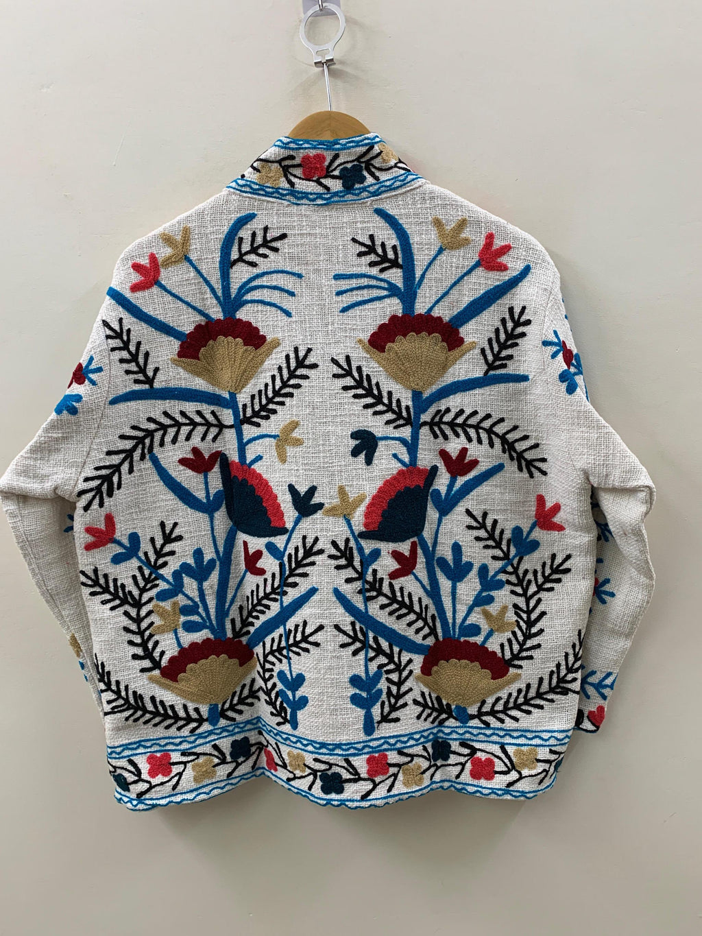Suzani Embroidered Jacket TNT | Uzbek Kimono Jacket | Short Boho Coat | Vintage Style Jacket | Winter Outerwear | Gift for Her