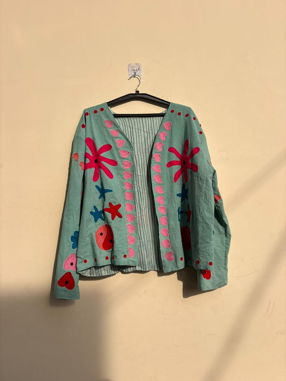 Bohemian Suzani Velvet Jacket | Embroidered Coat | Ethnic Kimono Jacket | Winter Festival Outerwear | Vintage Boho Clothing | Gift for Wife