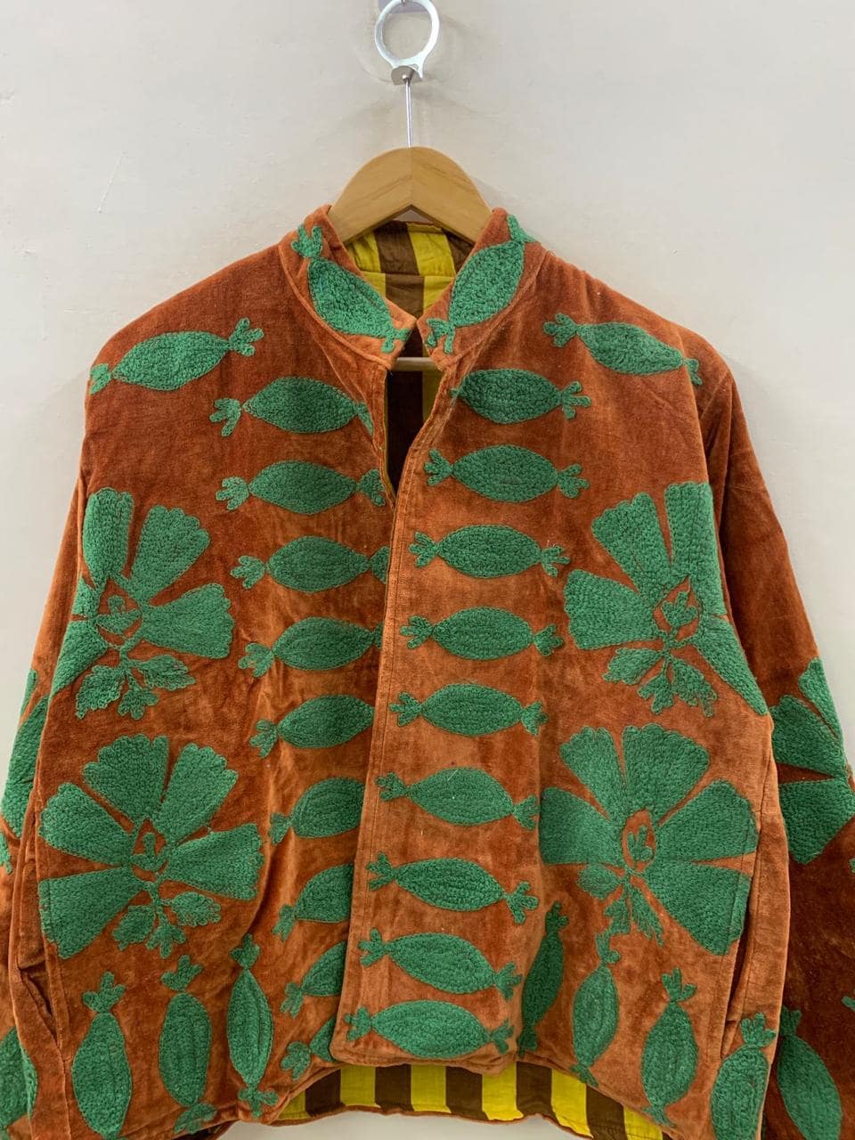 Vintage Velvet Suzani Winter Short Jacket |Boho Floral Jacket | Bomber Suzani Jacket | Winter Warmed Coat | Gift For Her | Duster Boho Coat