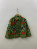 Indian Suzani Velvet Short Jacket | Suzani Embroidery Jacket | Winter Wear Women's Jacket Coat | Suzani Coat | Gift For Her | Duster Jacket