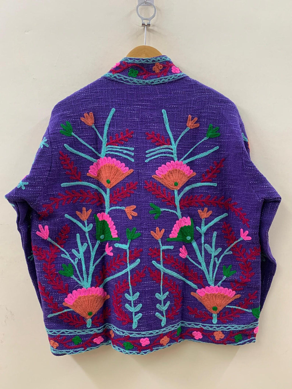 Boho Summer Cotton Suzani Short Soft Jacket | Festival Coat – Tribal Embroidered Outerwear | Spring Travel Coat | Winter wear | Gift For Her